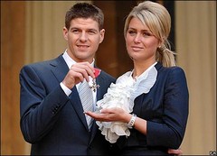 Alexandra Currant és Steven Gerrard